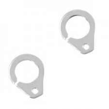 DQ metal charm handcuffs 15x12mm Antique silver